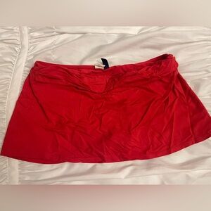 Red Women's Swim Skirt